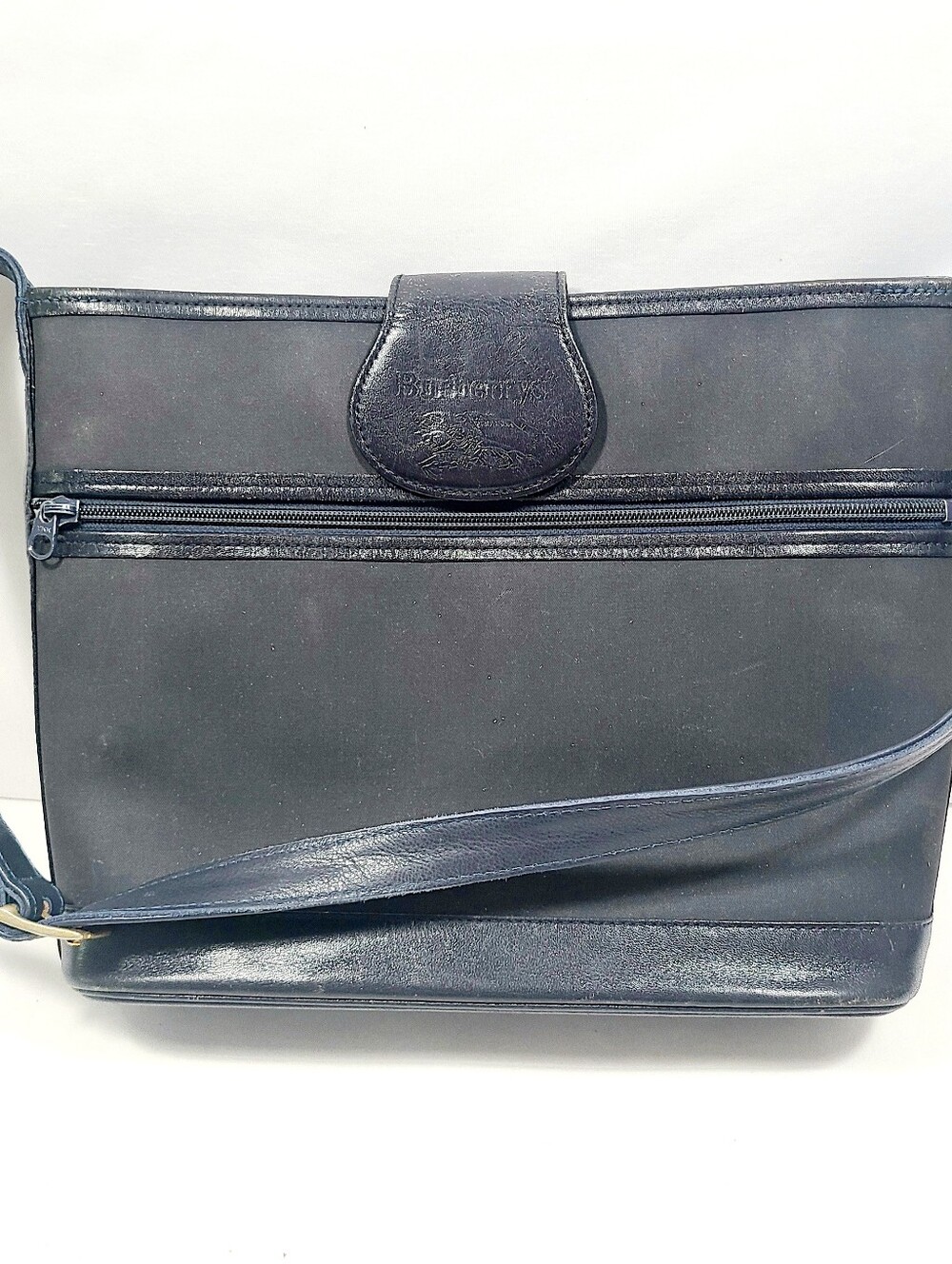 Burberry Canvas Leather Shoulder Bag